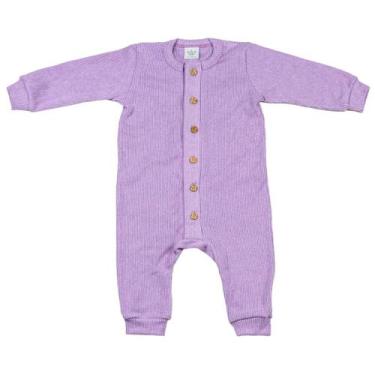 Imagem de Macacão Longo Bebê Lavanda BB2, M, Lilás