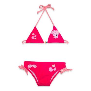 Imagem de Biquíni Areia Branca Infantil Cortininha Rosa, 6