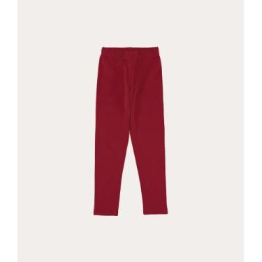 Imagem de Calça legging infantil moletom stretch flanelado malwee kids, Preto, 1