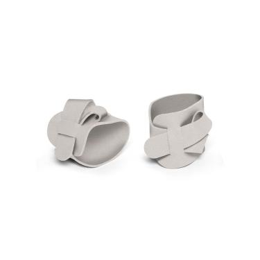 Imagem de Anel de Guardanapo Ravena Marble Natural 2 Peças em PVC Textura de Couro para Mesa Copa & Cia