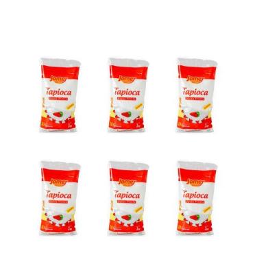 Imagem de Kit 6 Pacote Massa para Tapioca Jomer Premium 1kg Soltinha