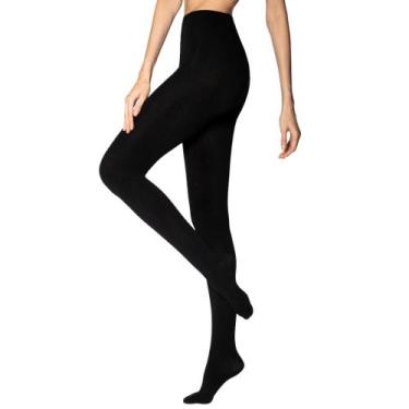 Imagem de Meia calça loba fio 80 opaca feminino ref: lob5805, Preto, GG