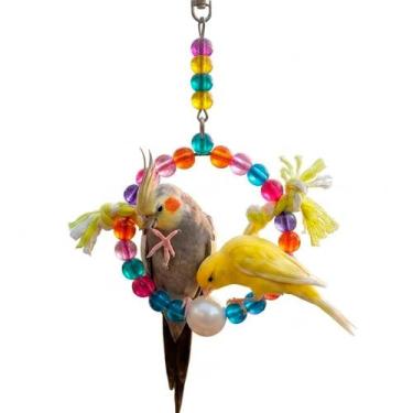 Imagem de Brinquedo para Calopsita Balanço Argola Pequena Psitacídeos 100% Diver