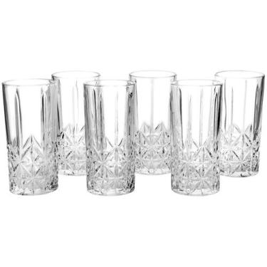Imagem de Copo vidro alto 350ml jg. c/6pcs requinte covi047 - CASAMBIENTE, Trans