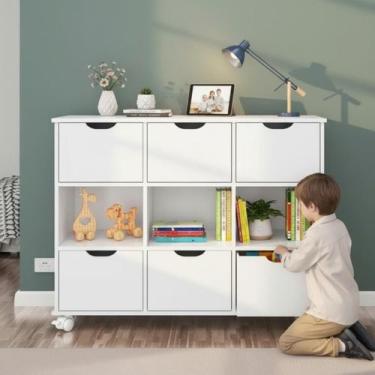 Imagem de Nicho Estante Quarto Infantil 3 Gavetas com Rodízios - CASA H, NICHO B