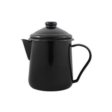 Imagem de Leiteira Tradicional Esmaltada Preto 1,1 L Ewel