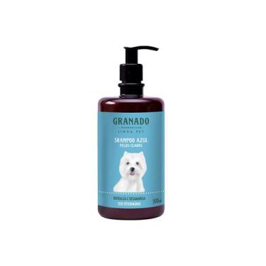 Imagem de Shampoo Granado Pet Azul Pelos Claros Para Cães e Gatos 500ml