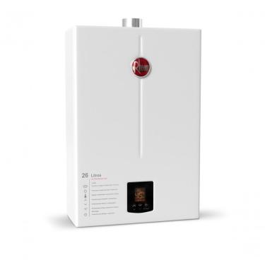 Imagem de Aquecedor de Água a Gás 26L com Bomba 120W de Passagem Digital com Função Inverno e Verão Rheem Bivolt