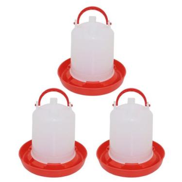 Imagem de Kit com 3 Bebedouros de Plástico para Aves - 1 Litro - CHOCMASTER