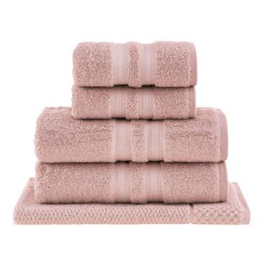 Imagem de Jogo Toalha Algodão Egípcio 5 Peças Rosa Blush Buddemeyer