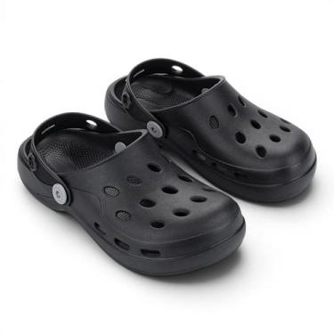 Imagem de Babuche Rider Puff Infantil Conforto Antiderrapante Escolar - Preto, P