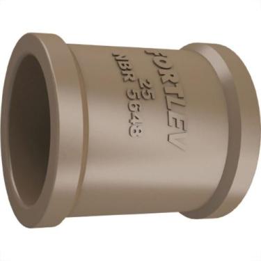 Imagem de Luva Fortlev PVC Liso Liso 3/4 Marrom - Kit C/50 Unidades