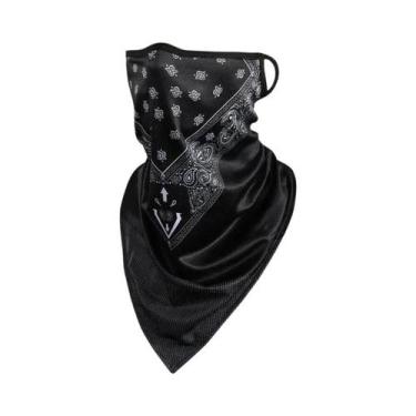 Imagem de Máscara Balaclava Masculina Corta-Vento De Seda Gelada Respirável Para