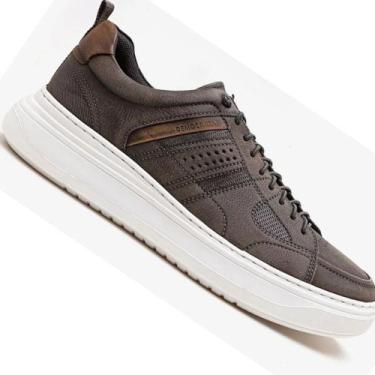 Imagem de Sapatenis Democrata Joe Ultra Light 526101 Masculino, Cinza, 41