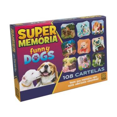 Imagem de Jogo da Memória Supermemória Funny Dogs - 54 Cartas - Grow