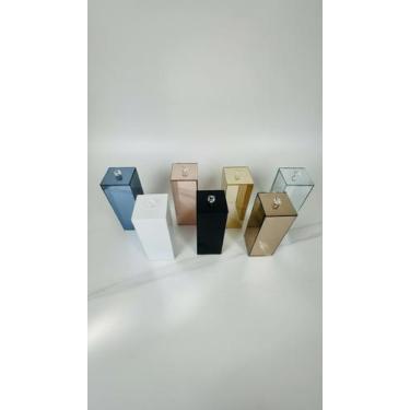 Imagem de Porta Escovas Vidro C/ Tampa 20x7x7cm - Congratulations Store
