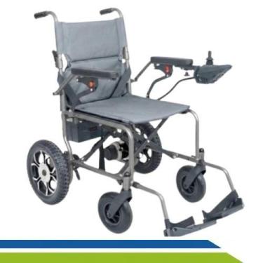 Imagem de Cadeira de Rodas Motorizada Super Leve Dobrável Portátil até 120kg com