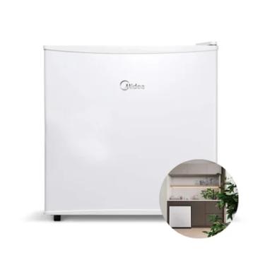 Imagem de Frigobar Midea, 45L, Porta Fixa, 3 Prateleiras, 110V, Branco - Mrc06b