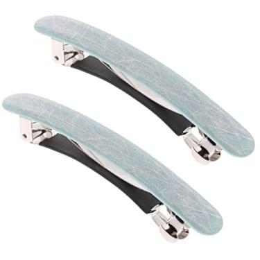 Imagem de dailymall 2 acessórios de cabelo com presilha francesa para rabo de cavalo da França - azul