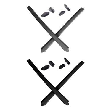 Imagem de Mryok Kits de reposição para ponteiras de orelha Oakley Flak Draft OO9364 – Opt, Cinza e preto, One Size