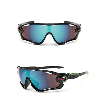 Imagem de Óculos De Sol Bike Ciclismo Esportivo Proteção Uv Espelhado Preto UV400