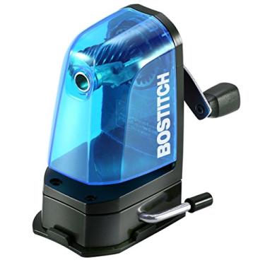 Imagem de Apontador de lápis manual Bostitch multimontagem, montagem a vácuo ou montagem de parafuso, azul (MPS2-BLUE)
