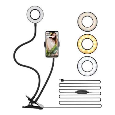 Imagem de Ring Light 2 em 1 com Suporte para Celular 360° gravação Videos Fotos Kit Youtube - Iluminação Profissional