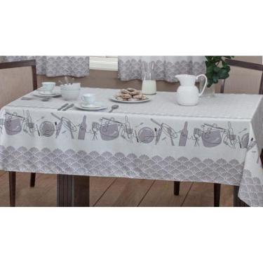 Imagem de Toalha De Mesa 6 Cadeiras Casa Alegre Cora Sultan