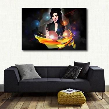 Imagem de Quadro decorativo Amy Winehouse com Tela em Tecido