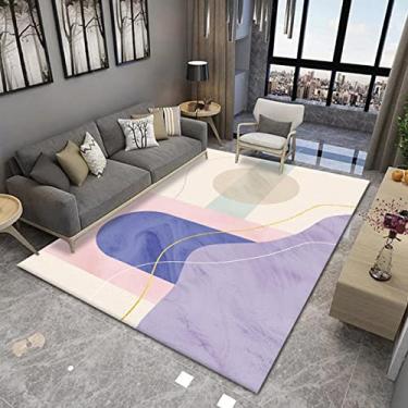 Imagem de Tapetes para sala de estar, tapete para quarto tapete lavável marroquina, tapete de destaque não derramado, tapetes de área grande para sala de jantar tapete de sofá de cristal sem cabelo para sala de estar