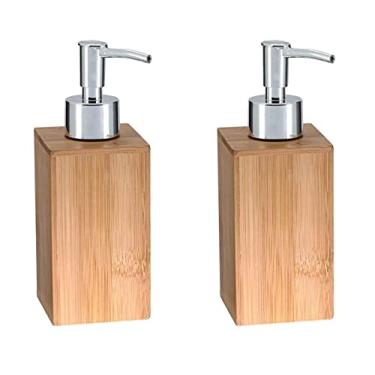 Imagem de Jogo Porta Sabonete Líquido Bambu Eco Prime 350ml 2 Unidades - Yangzi