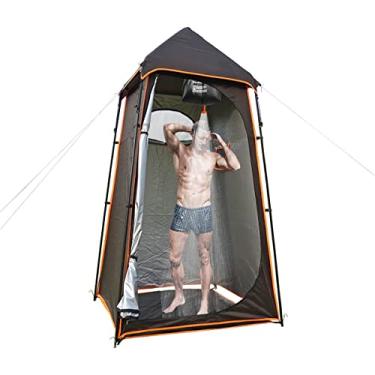 Imagem de scosao Barraca de chuveiro de privacidade, barracas de banheiro/banheiro portáteis à prova d'água para acampamento e praia, vestiário com bolsa de transporte, para caminhadas, abrigo solar, piquenique pesca