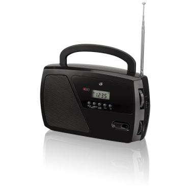 Imagem de GPX, Rádio Relógio Inc. R633B portátil ondas curtas AM / FM (Preto)