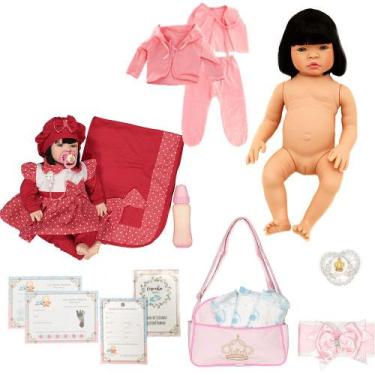 Imagem de Bebê Reborn Corpo Siliconado Morena Vermelha Cegonha Dolls - Cegonha R
