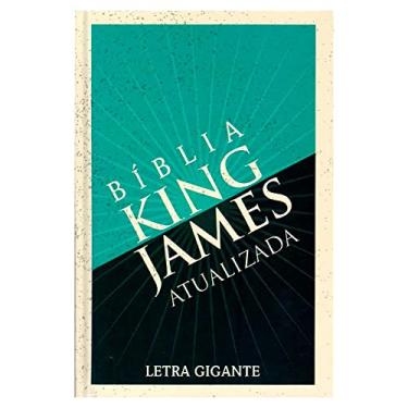 Imagem de Bíblia king james atualizada letra gigante capa dura - retrô