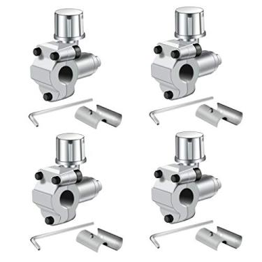 Imagem de Kit de válvula de válvula de piercing de bala BPV-31 Troundistro, 4 unidades, válvula ajustável para ar condicionado HVAC 1/4", 5/16", tubo de 3/8"