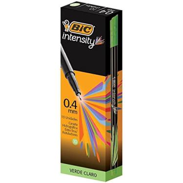 Imagem de Caneta hidrográfica verde claro 0.4mm Intensity 930200 Bic, cartucho com 10 unidades