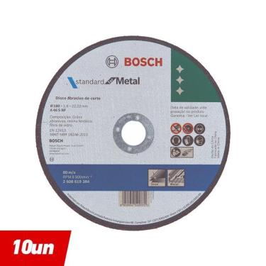 Imagem de Disco De Corte Metal 7``  180X1,6Mm Reto - 10 Uni.  - Bosch