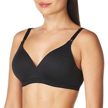 Imagem de Warner's Sutiã feminino Blissful Benefits Ultrasoft sem aro, Preto, 34B