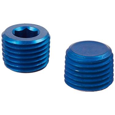 Imagem de Aeroquip FCM3686 Alargadores de tubo de cabeça Allen NPT de alumínio anodizado azul 1/4" - Pacote com 2
