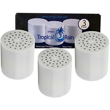 Imagem de Cali Tropical Rain Cartucho de substituição de filtro de chuveiro de 15 estágios.