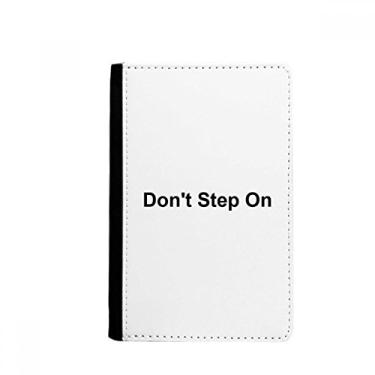 Imagem de Não pisar em preto símbolo padrão porta-passaporte Notecase Burse carteira capa porta-cartão, Multicolor