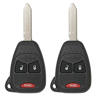 Imagem de Keyless2Go Substituição para veículos chave de carro remoto de entrada sem chave que usam 3 botões OHT692427AA - pacote com 2