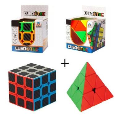 Kit Cubo Mágico Profissional MoYu 3x3 e 4x4 Carbon - Cubo Mágico - Magazine  Luiza