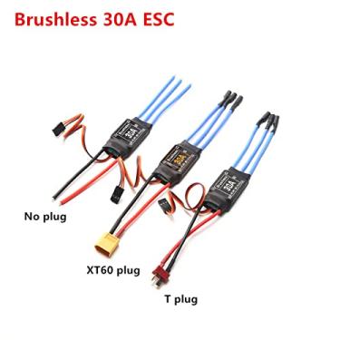 Imagem de Qudai 30A Brushless ESC 2-4S Controlador Eletrônico de Velocidade com 5V 2A BEC 3.5MM Banana Head para Avião Aeronave Helicóptero Barco FPV F450 Mini Quadcopter