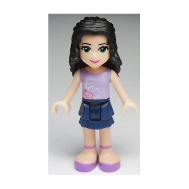 Imagem de New Lego Friends Emma Blue and Lavender Outfit 2" Minifigure Loose