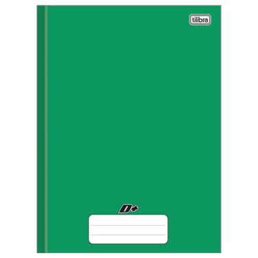 Imagem de Caderno brochurão capa dura universitário 1X1 - 96 folhas - D mais - Verde - Tilibra