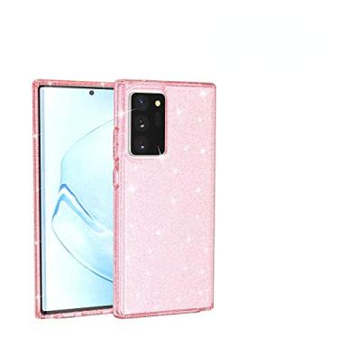 Imagem de Capa para Samsung Galaxy S22 ultra S21FE S21 Terminator Glitter Phone Case Capa rígida resistente a quedas Capa protetora transparente, rosa, para S22