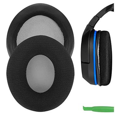 Imagem de Geekria Almofadas auriculares de substituição de tecido de malha confortável para Turtle Beach Ear Force P11, PX21/ PX22/ PX24/ PX51/ PX4/ PX5, X41/ X42/ X12 Almofadas de fone de ouvido, peças de