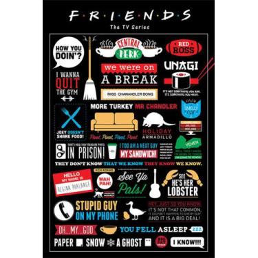 Imagem de Poster C/ Moldura G Friends (Infographic) - 33324 - Wall Street Poster